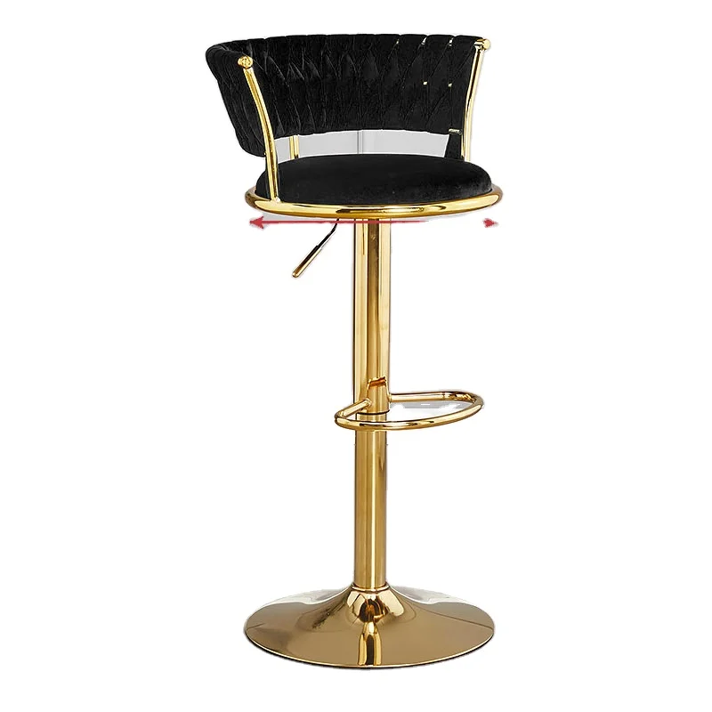 Золотой барный стул с регулируемой высотой
