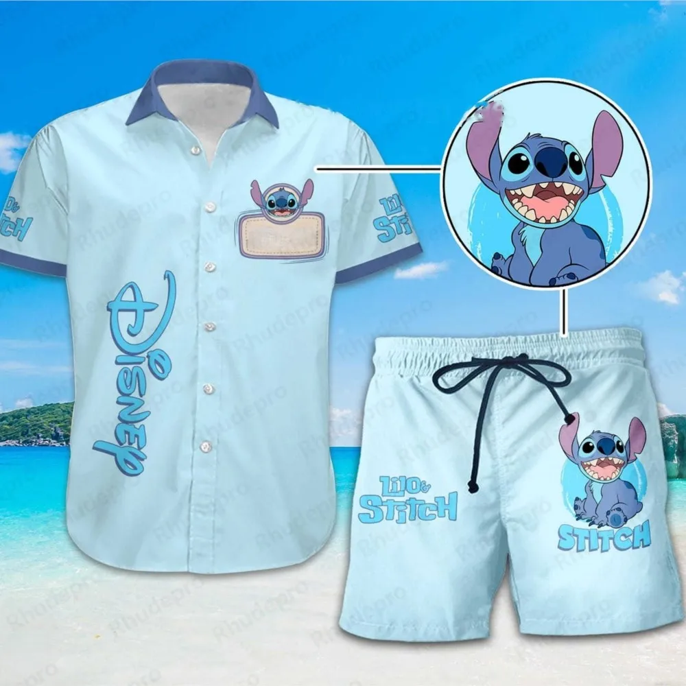 Гавайский костюм-рубашка disney stitch - Фотография_3