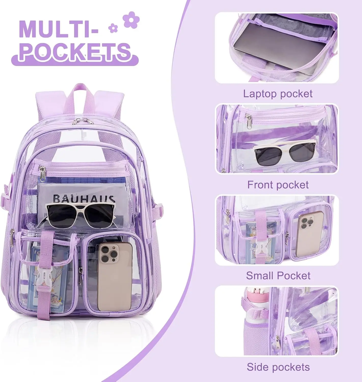 Прозрачный рюкзак для девочек - Фотография_4