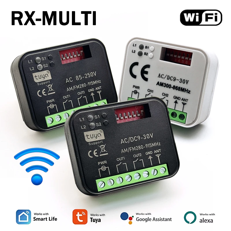 Универсальный модуль tuya rx multi 300-868 мгц wi-fi smart switch