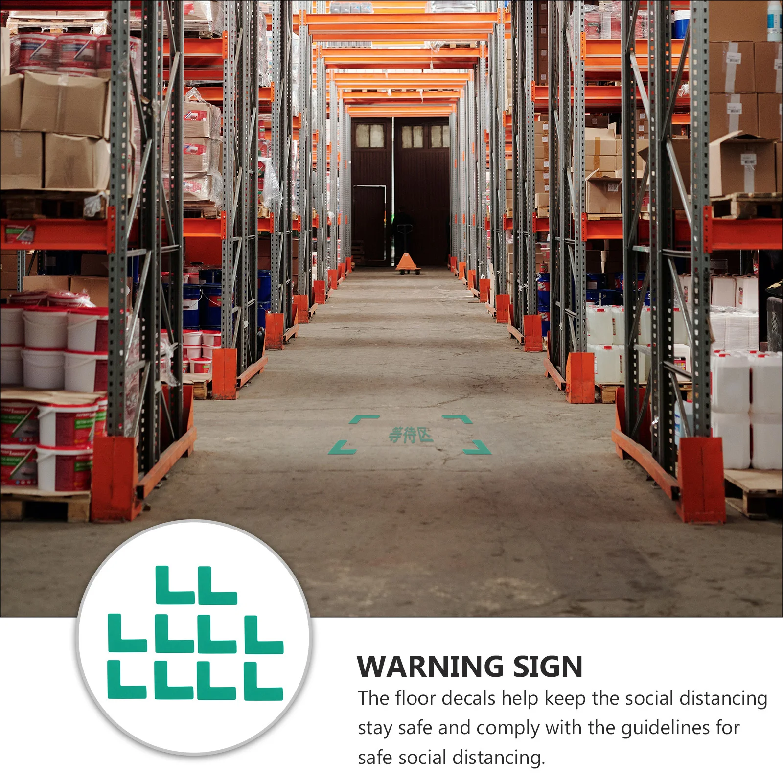 Наклейки с позиционированием в социальном расстоянии - Фотография_3