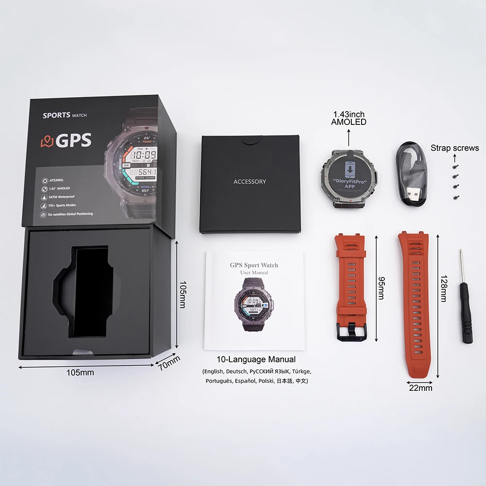 Gps спорт на открытом воздухе смарт-часы - Фотография_6