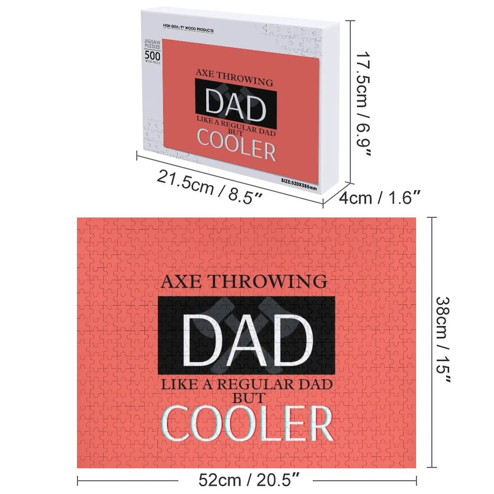 Сокира метания папы пазл деревянные - Фотография_4