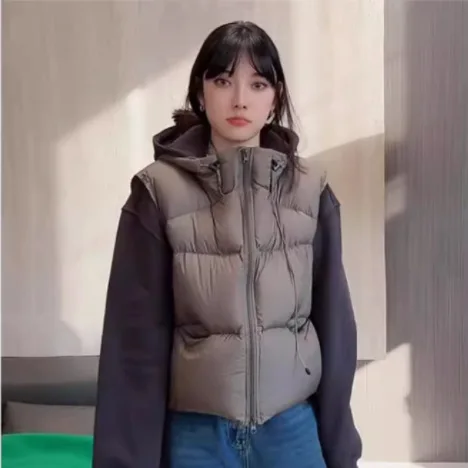 Новинка 2026, женская хлопковая куртка без рукавов - Фотография_5