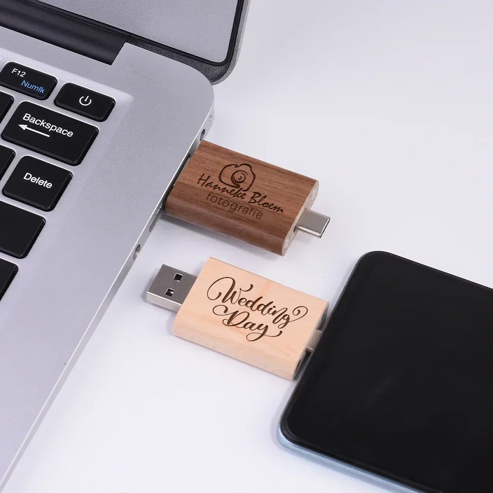 Jaster деревянный флэш-накопитель type-c usb 2 - Фотография_6