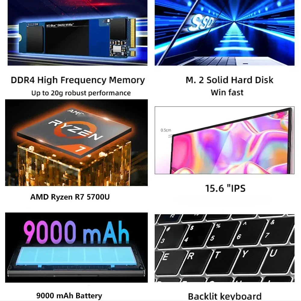 Ноутбуки amd, игровые офисные деловые ноутбуки - Фотография_2