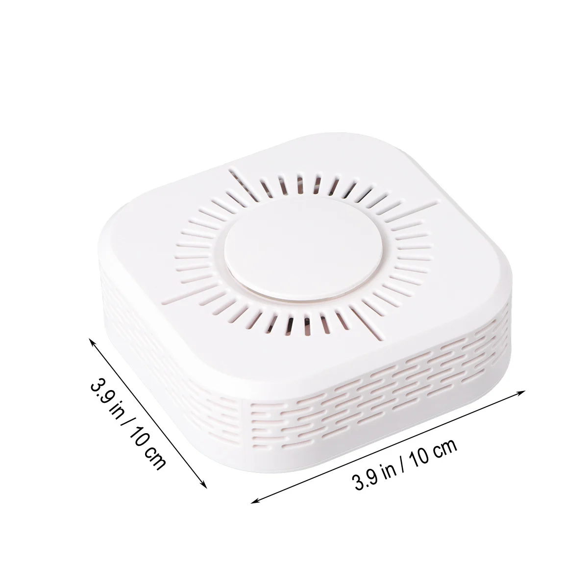 Автономный фотоэлектрический датчик пожарного белого цвета с питанием - Фотография_4