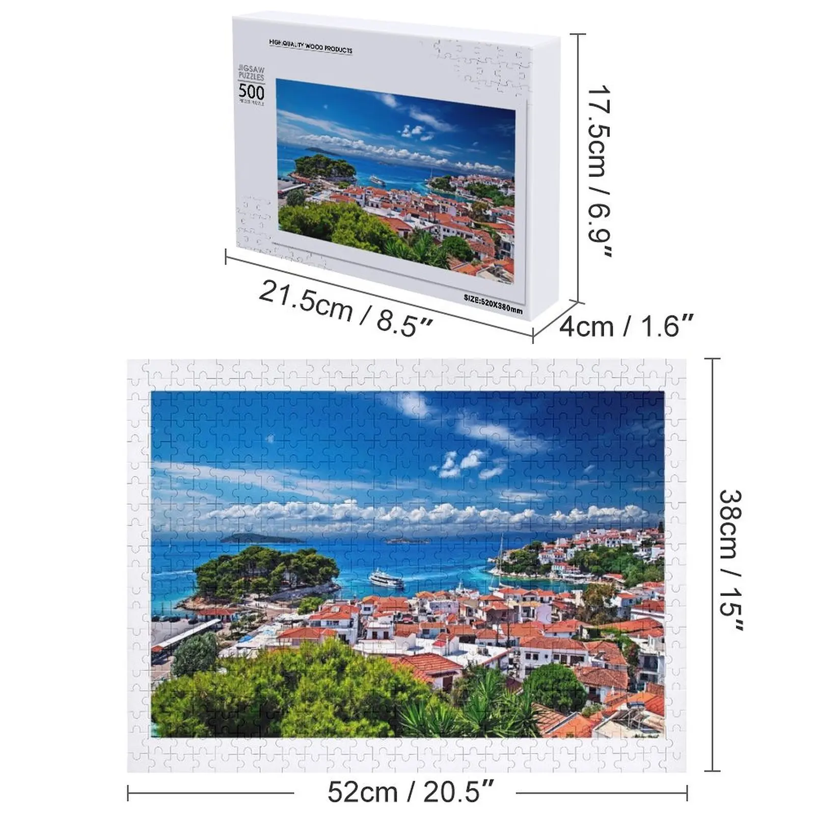 Старый порт skiathos пазл-головоломка - Фотография_4