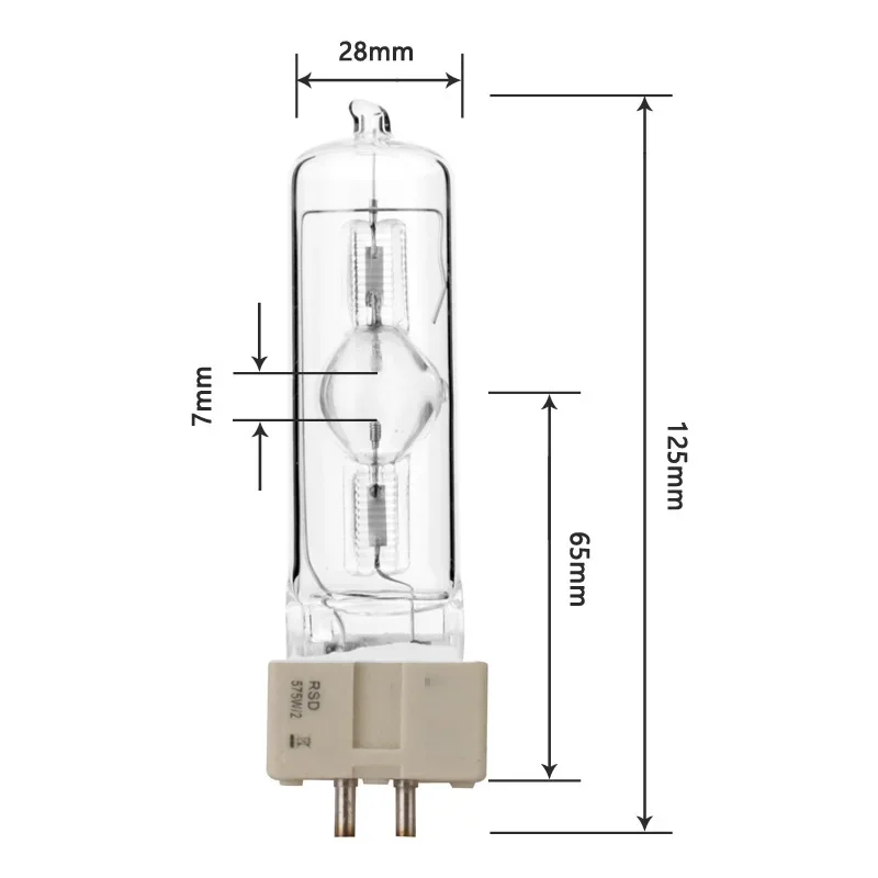 Металлогалогенная лампа honeyfly dysprosium gx9.5 575 вт/2 7200 к - Фотография_4