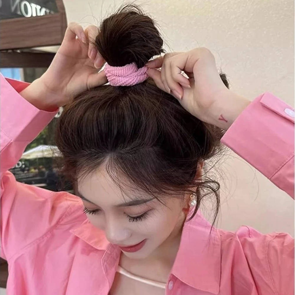 Разноцветные толстые резинки для волос - Фотография_2