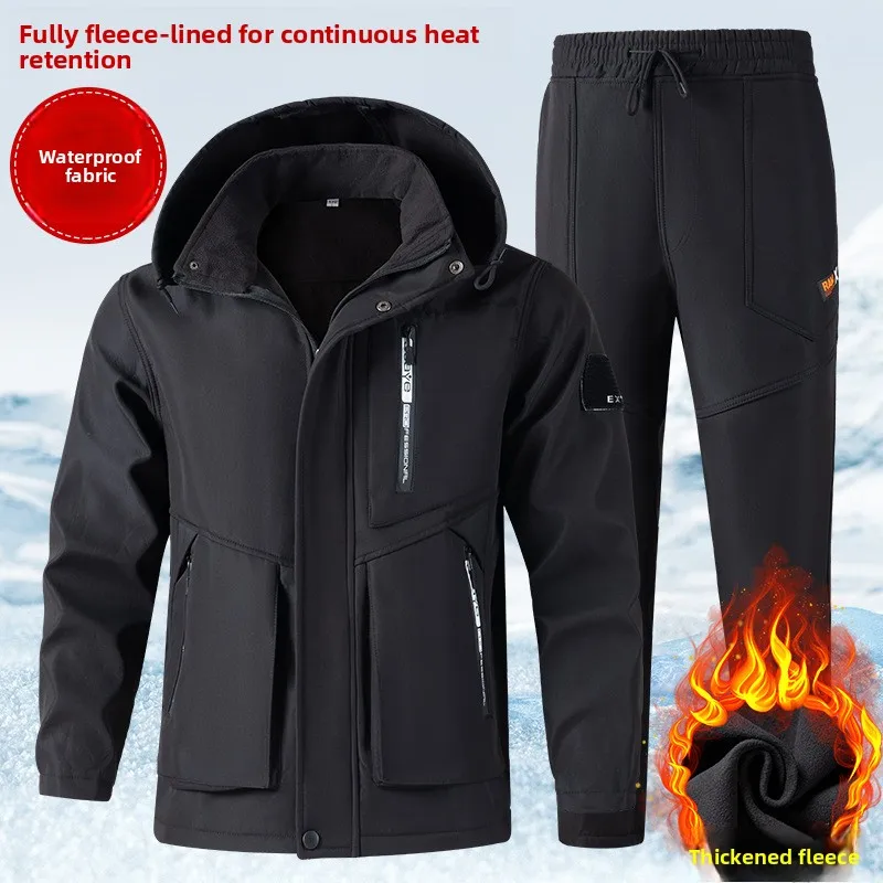 Зимний толстый костюм на флисовой подкладке - Фотография_2