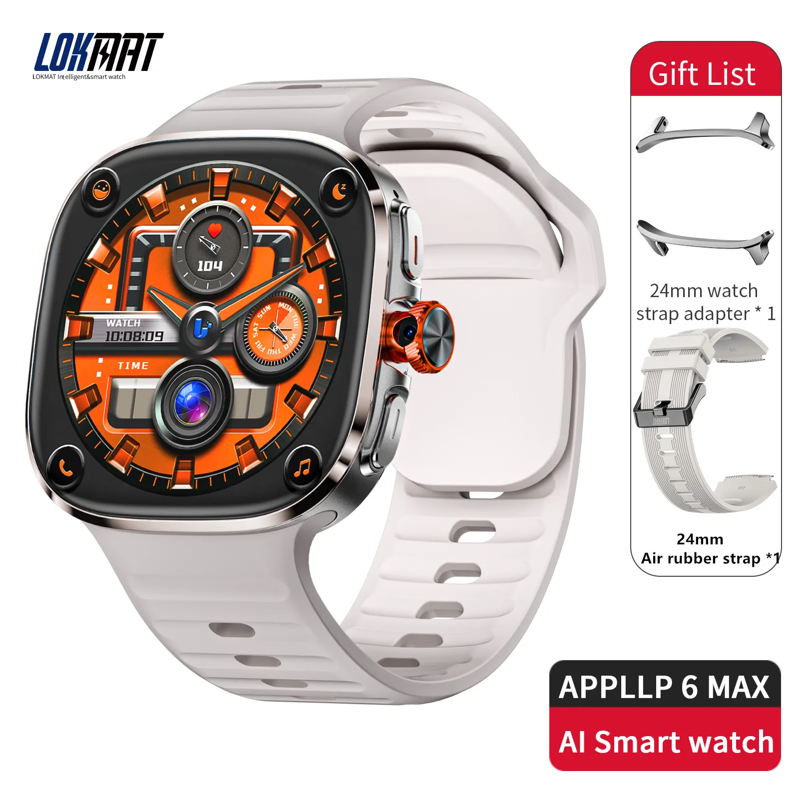 Lokmat appllp 6 max android смарт-часы