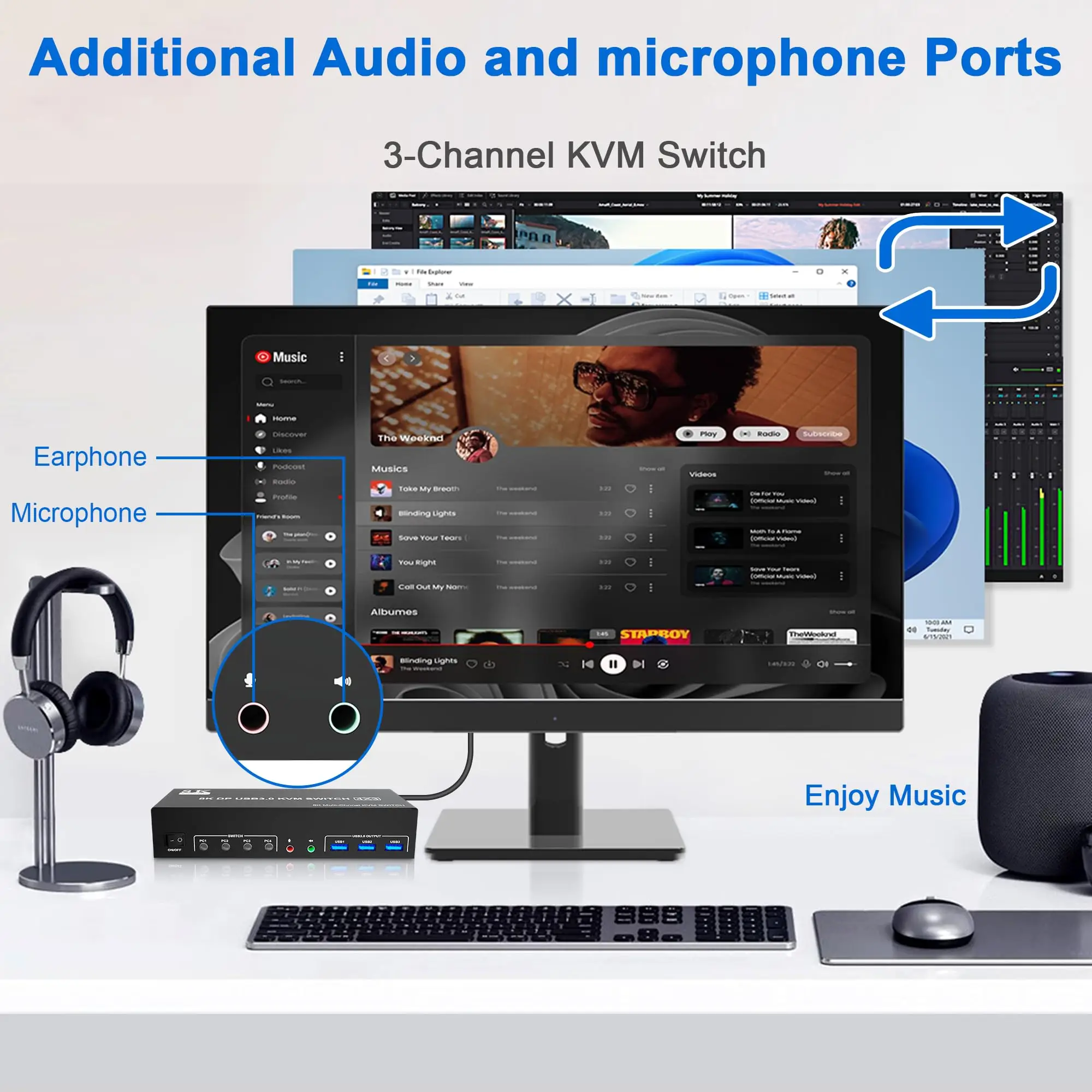 Kvm-переключатель usb3.0 displayport - Фотография_6