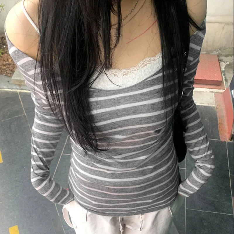 Сексуальный вязаный халат с разрезом на шее - Фотография_4