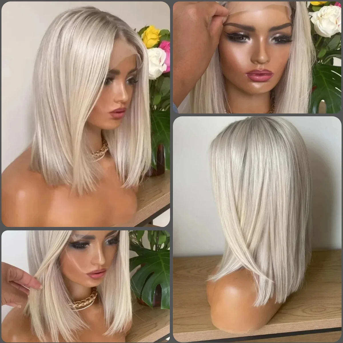 Пепельно-русый ombre парики из