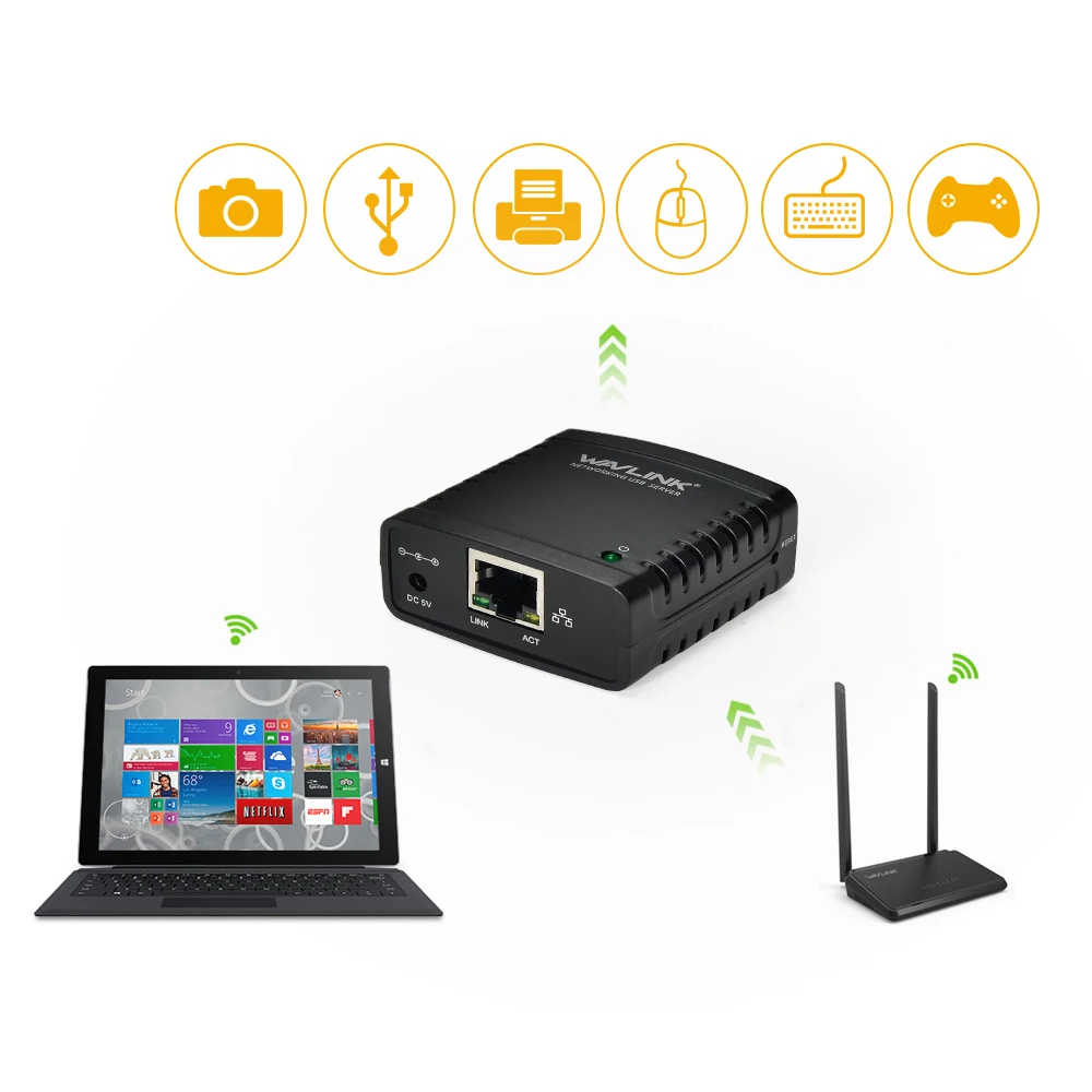 Сервер печати wavlink usb 2 - Фотография_3