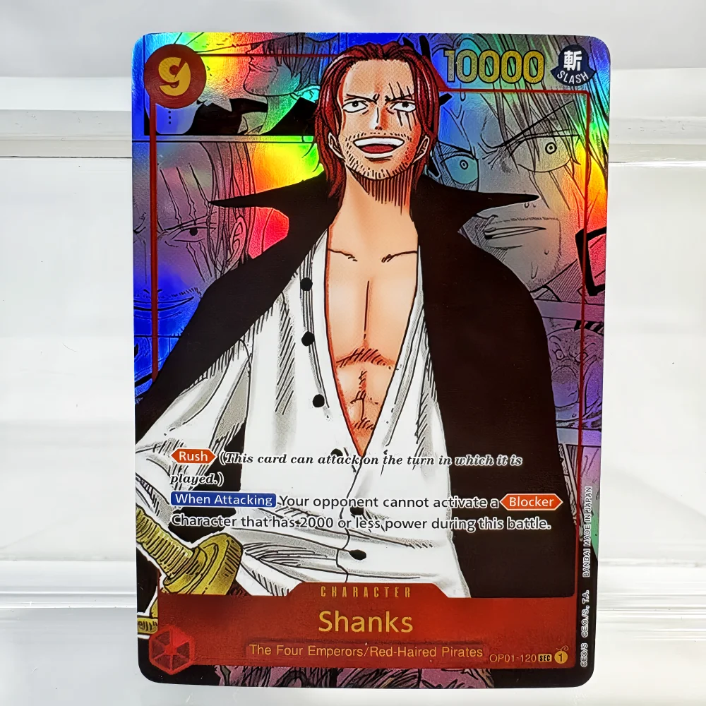 Аниме one piece opcg card english version shanks/monkey - Фотография_3