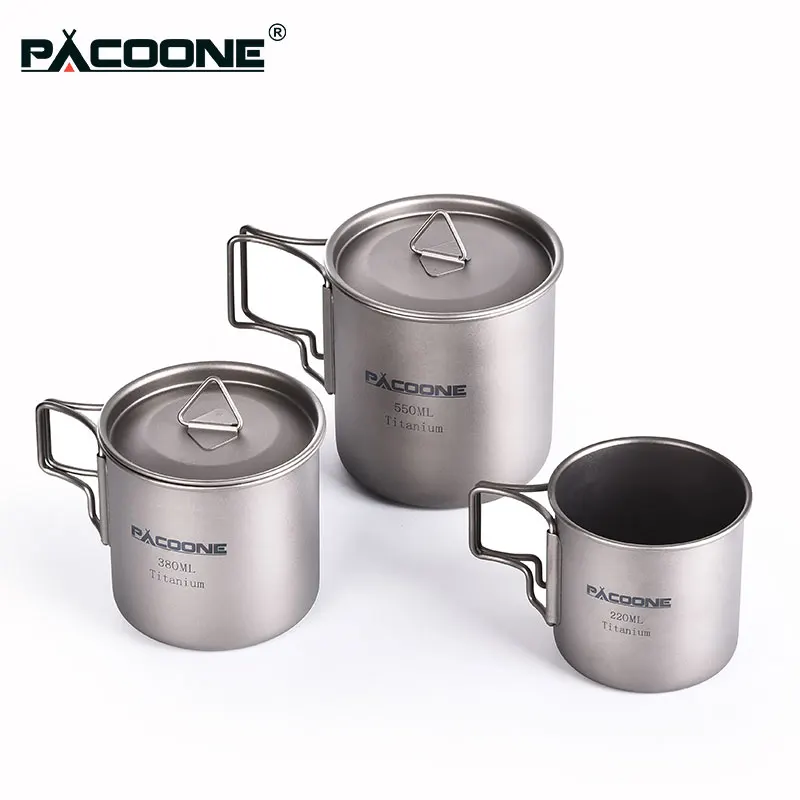 Pacoone кемпинговая кружка титановая
