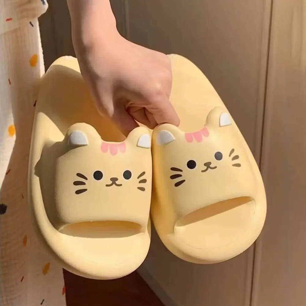 Милые тапочки с изображением кота и свиньи