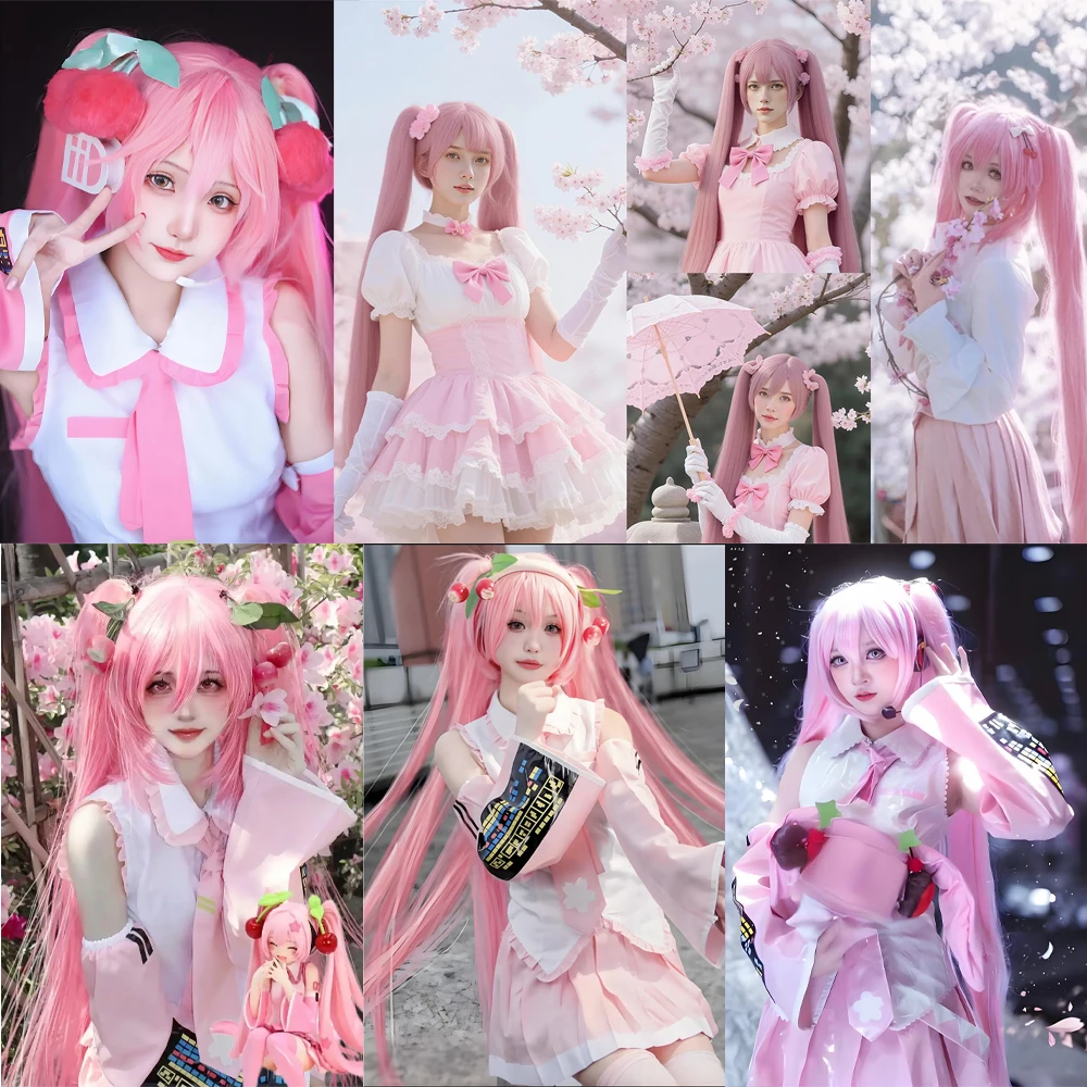 Аниме мику, синтетические волосы для косплея - Фотография_6