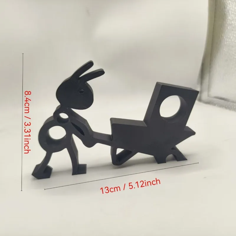 Милый забавный держатель для туалетной бумаги в форме черного муравья - Фотография_2