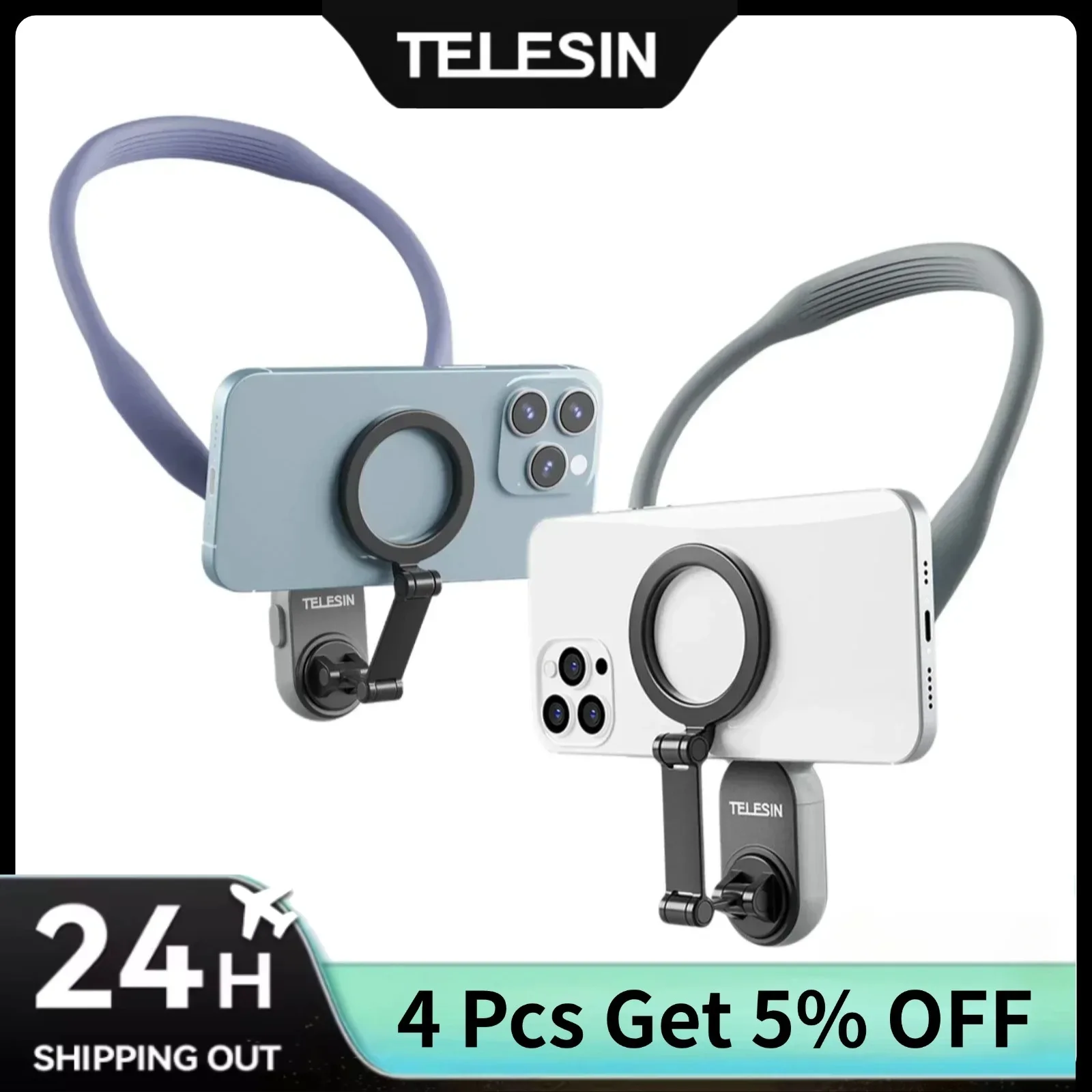 Telesin magsafe силиконовый держатель для телефона на шею для iphone 16