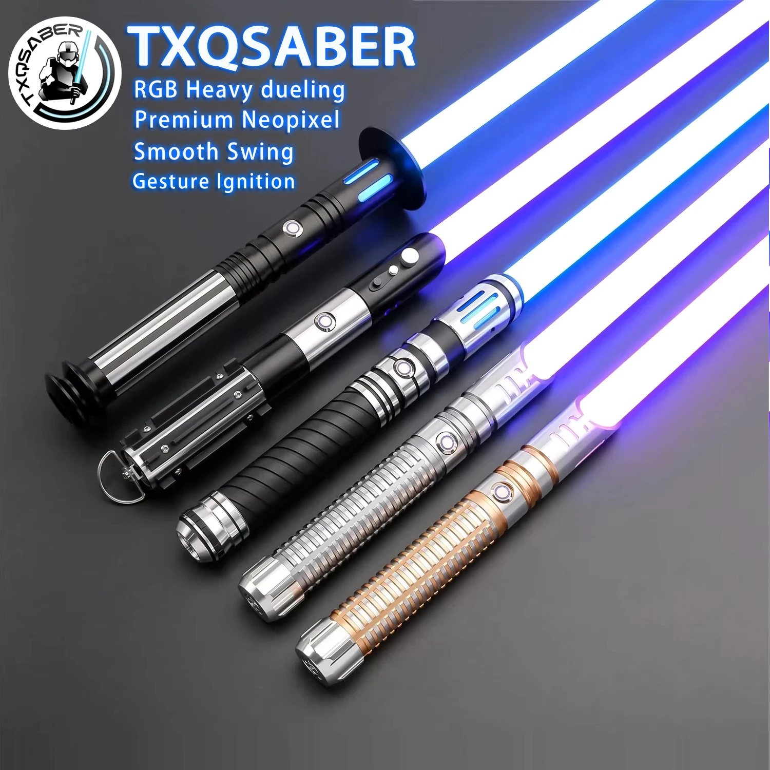 Txqsaber heavy dueling rgb lightsaber