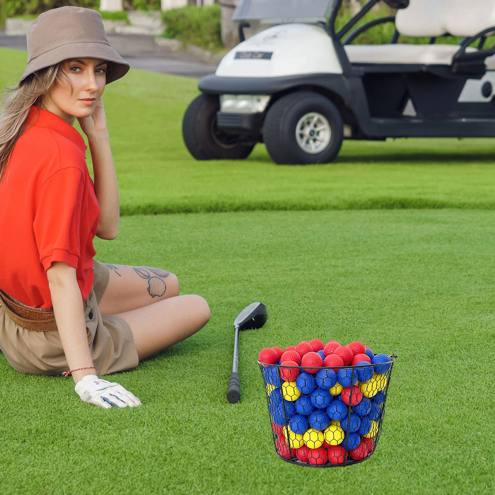 Корзина для хранения мячей для гольфа из нержавеющей стали - Фотография_5
