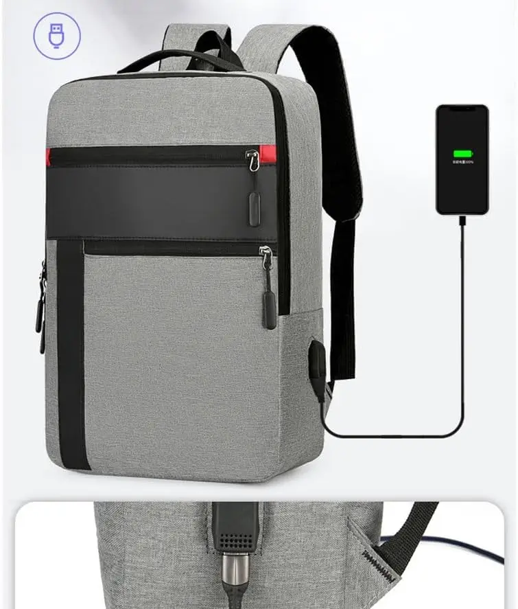 Деловой повседневный мужской рюкзак - Фотография_4