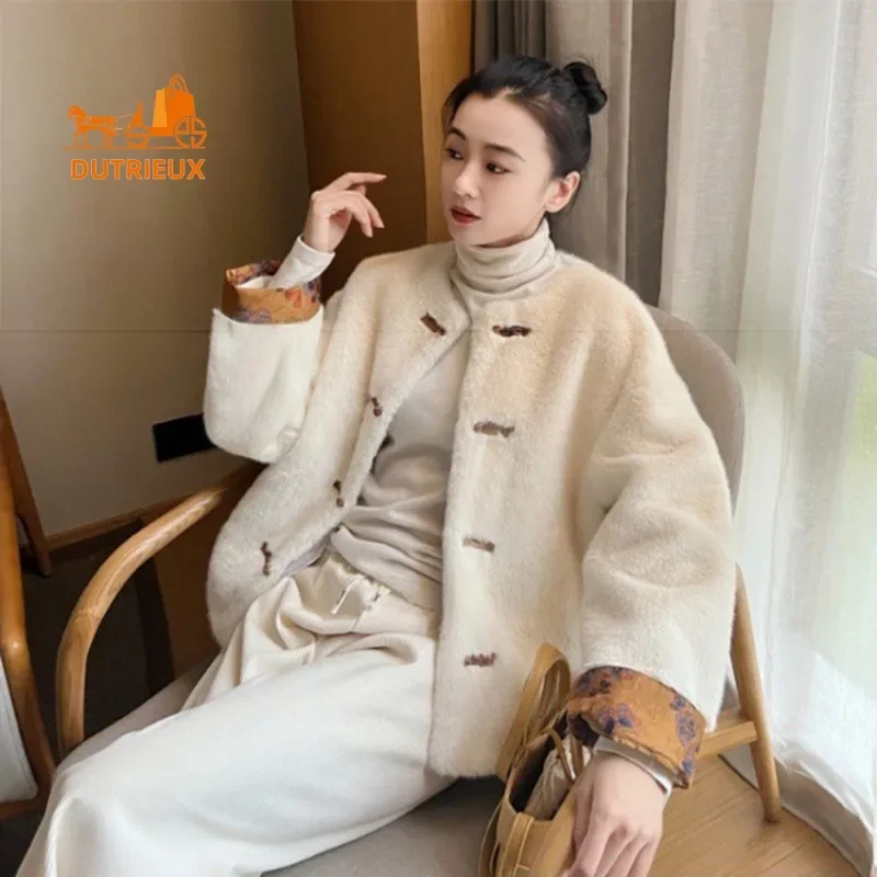 Новая женская шуба из меха норки в китайском стиле - Фотография_2