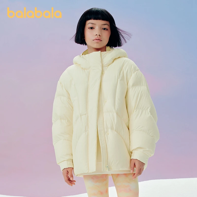 Детский пуховик с капюшоном balabala