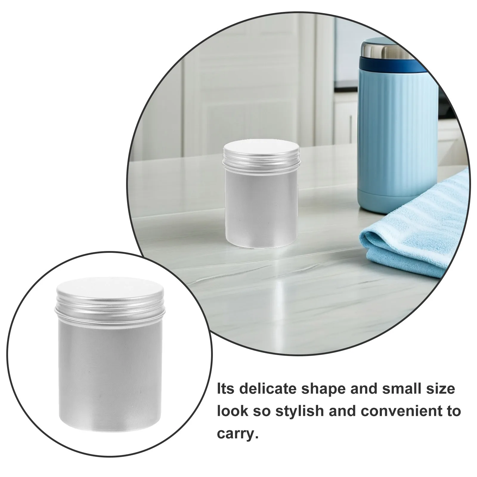 Алюминиевые банки 80 мл многоразовые контейнеры для крема-лосьона - Фотография_4