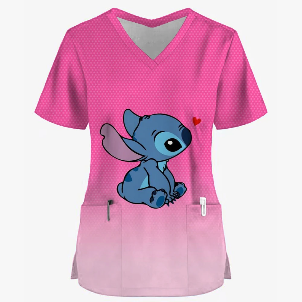 Скрабы для персонала больницы с принтом disney stitch - Фотография_4