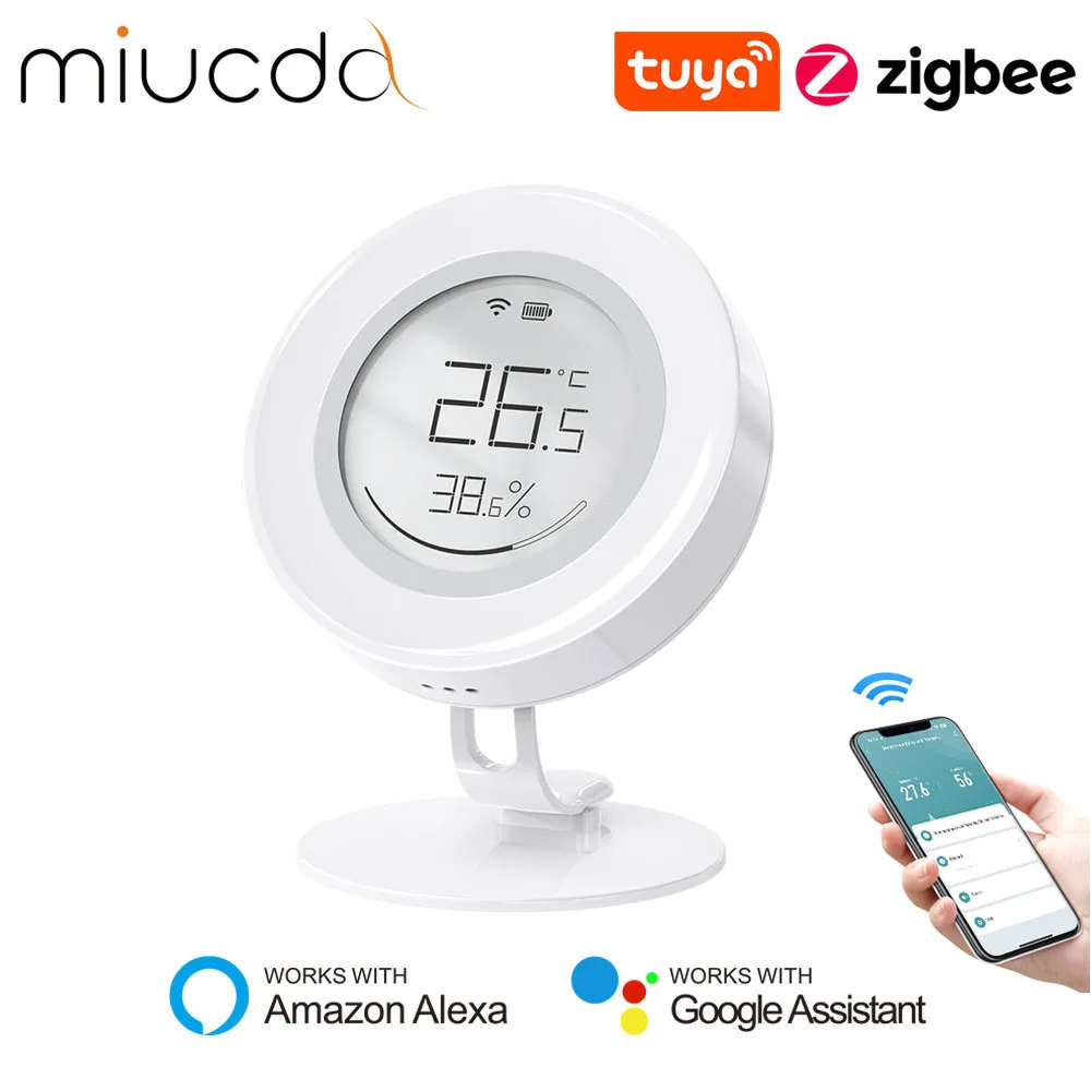 Умный датчик температуры и влажности miucda tuya zigbee