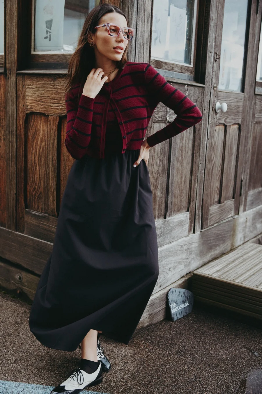 As aw25 вязаный кардиган в полоску - Фотография_2