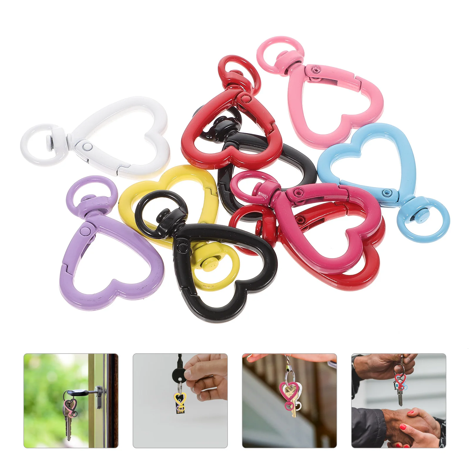 Гладкие блестящие украшения в форме сердца - Фотография_5