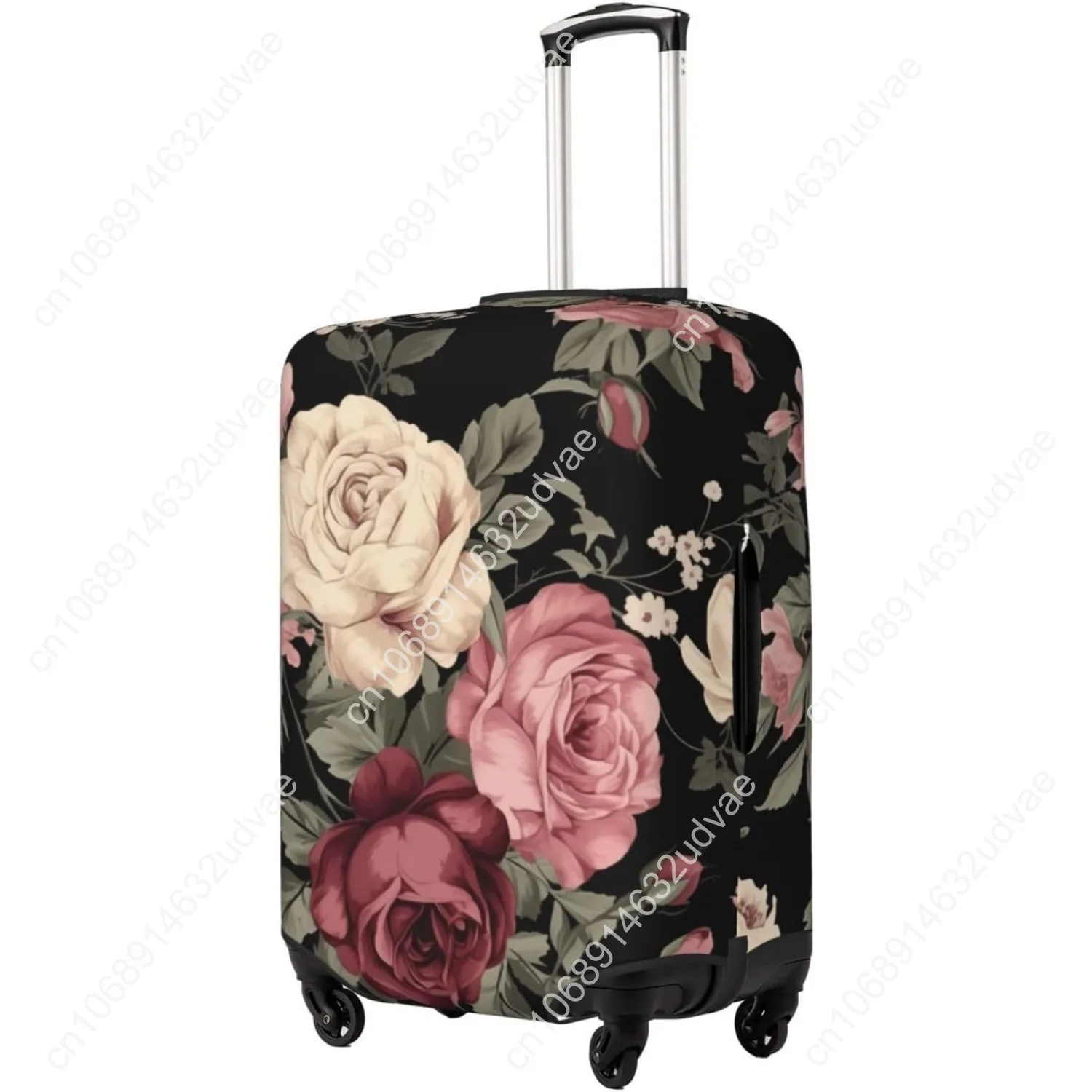 Vintage pink and cream dark floral - Фотография_2