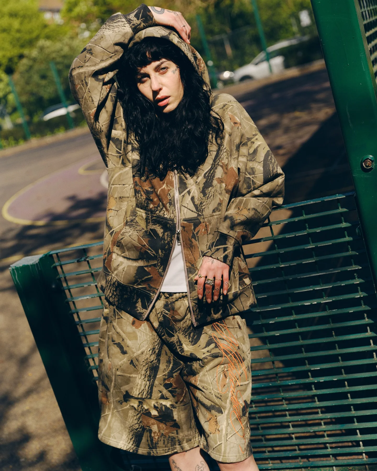 Мужские шорты с вышивкой в американском стиле y2k - Фотография_4