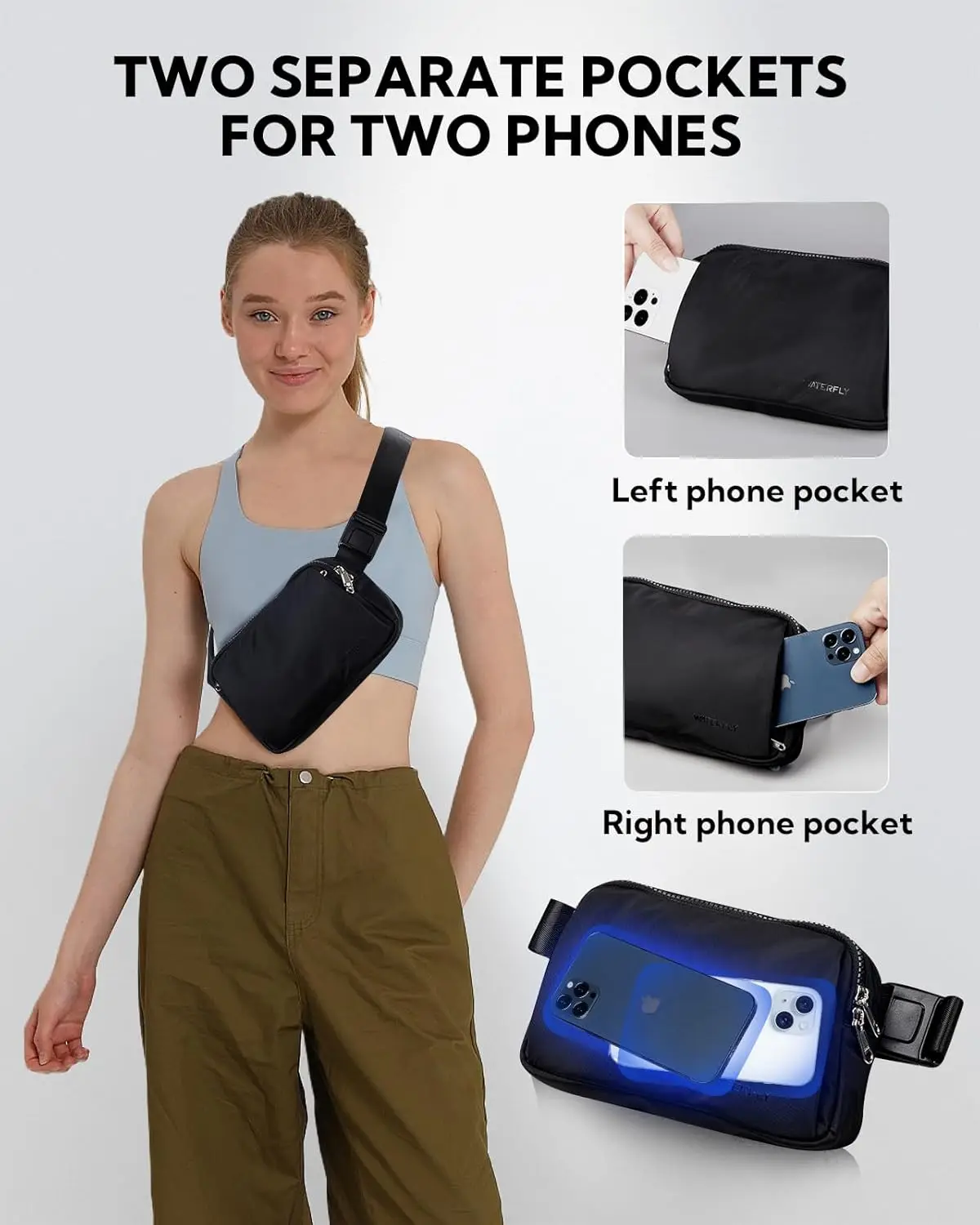 Waterfly поясная сумка через плечо - Фотография_2