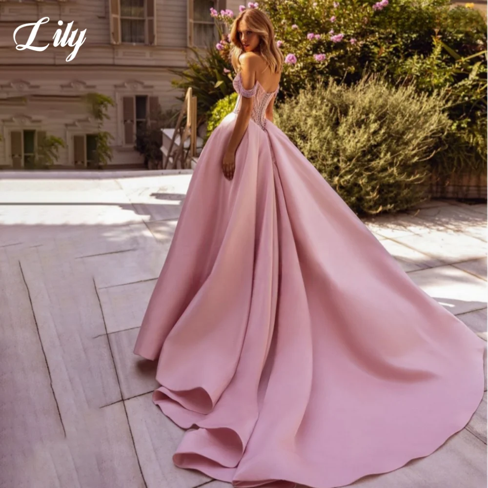 Розовое платье трапециевидной формы - Фотография_2