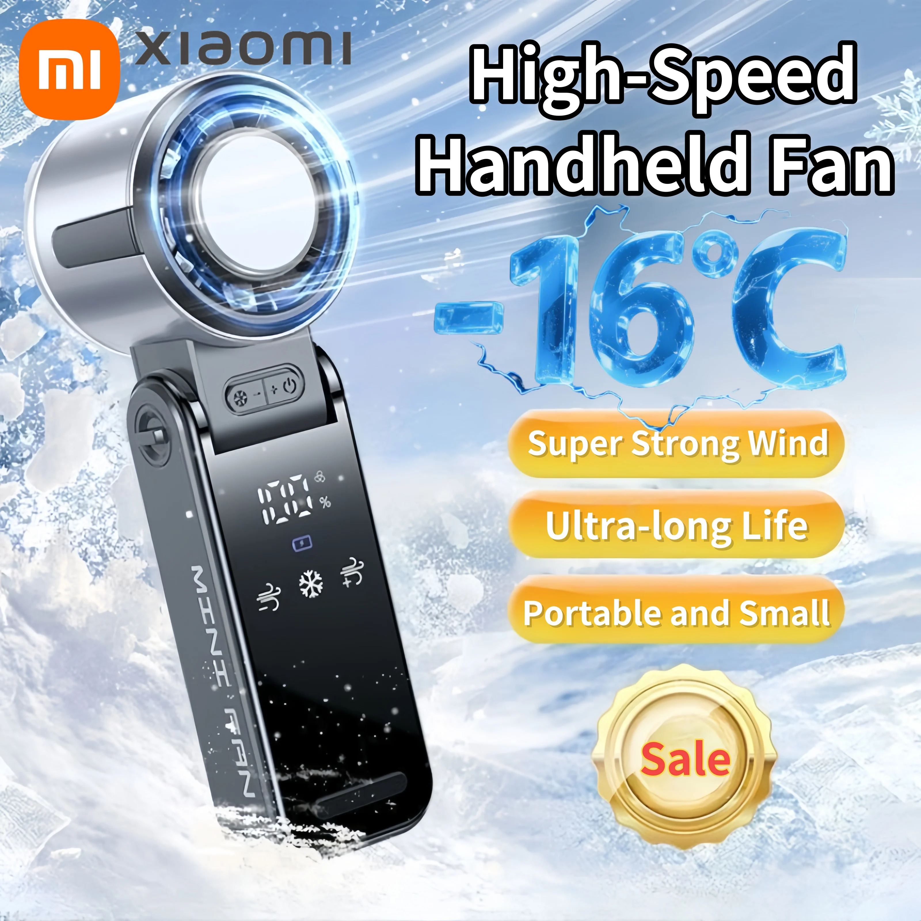 Xiaomi 16 ° c полупроводниковый охлаждающий ручной вентилятор
