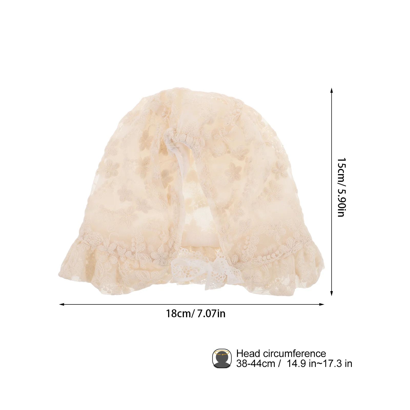 Кружевной капот для маленьких девочек - Фотография_5