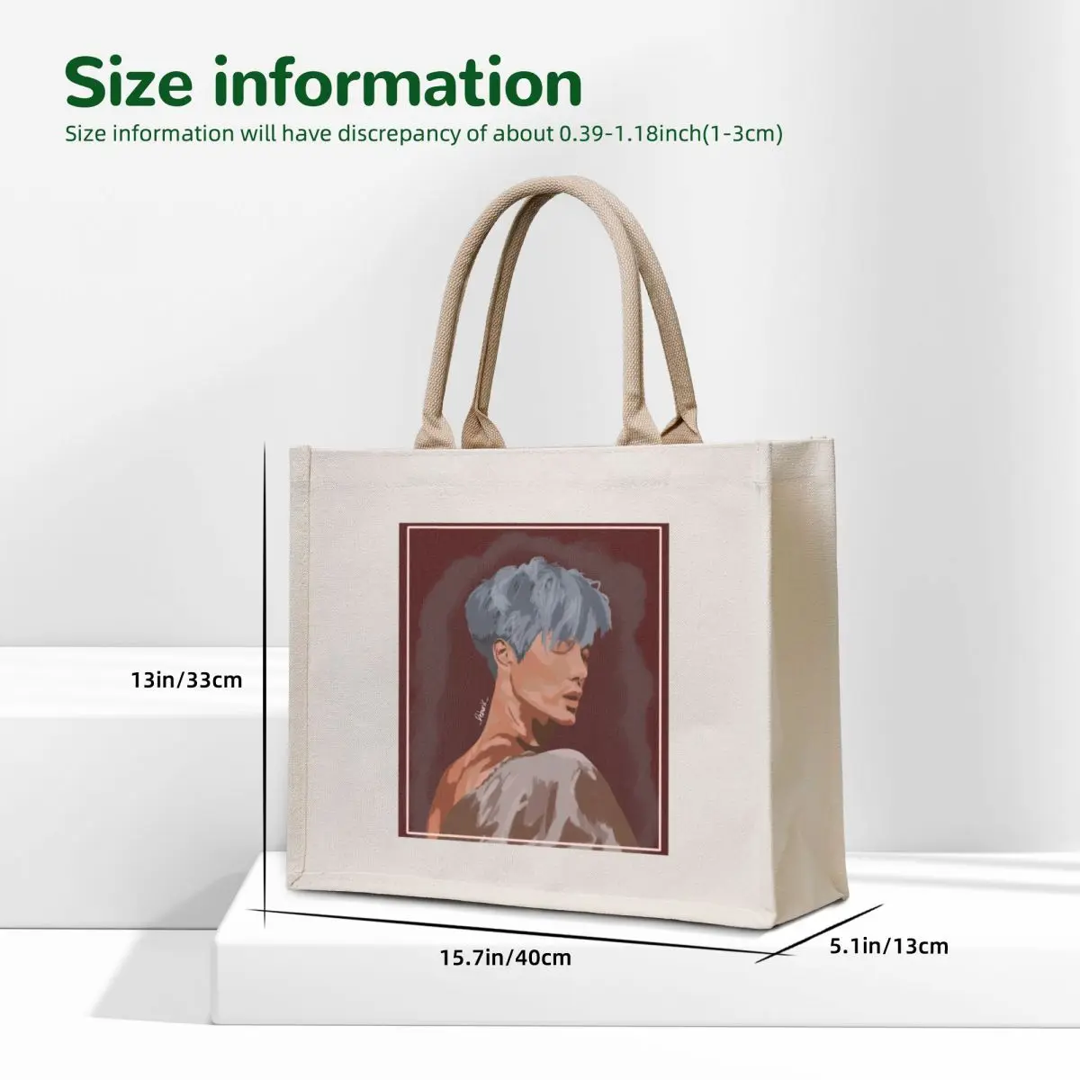 Jackson wang fan art tote bag сумка-шоппер - Фотография_5