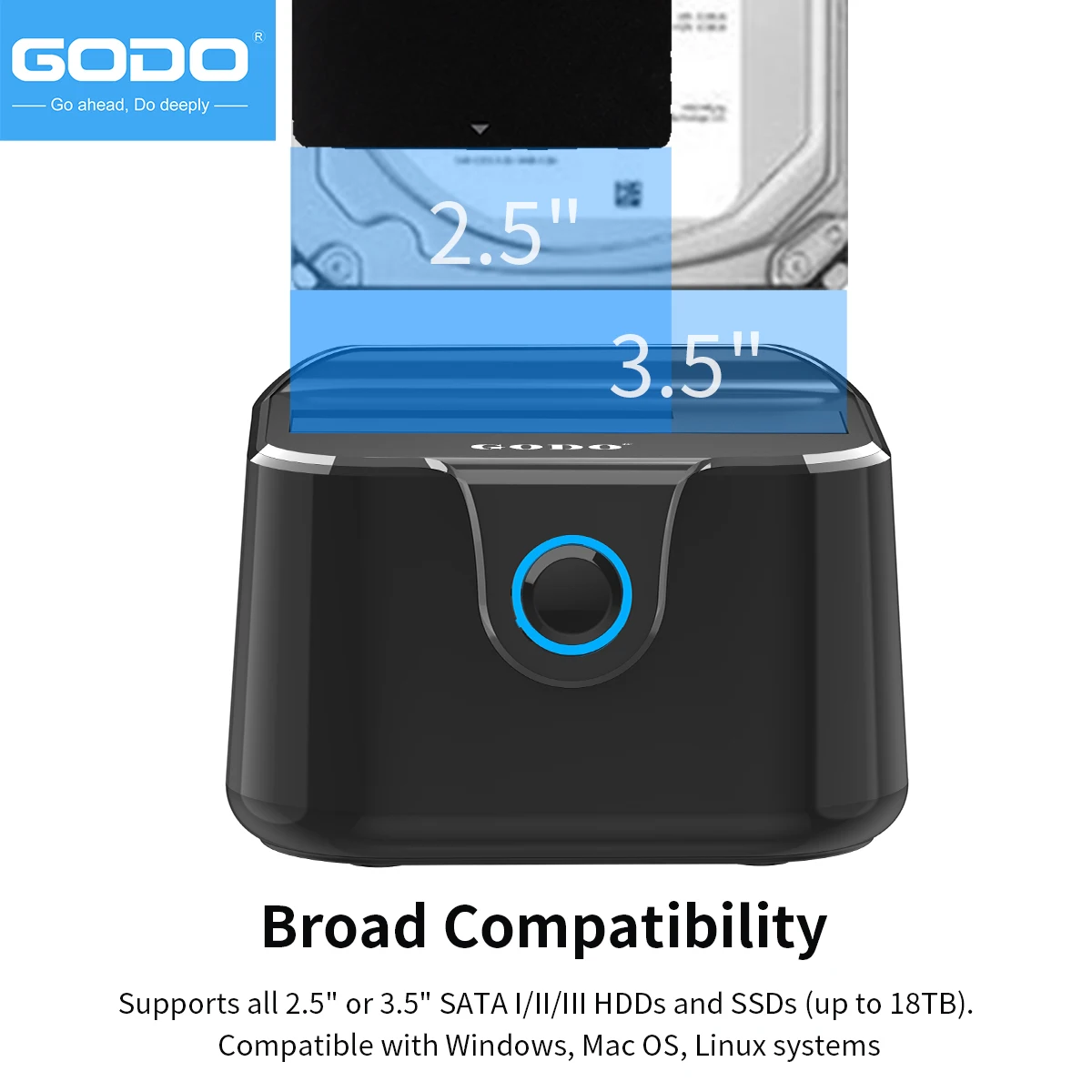 Док-станция godo usb 3.0 для жесткого диска 2 - Фотография_2