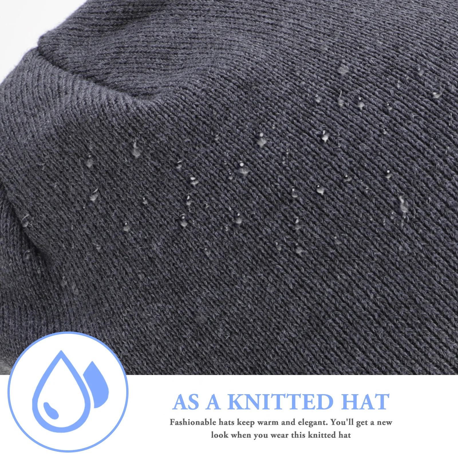 Уличная светоотражающая вязаная ветрозащитная шапка - Фотография_6