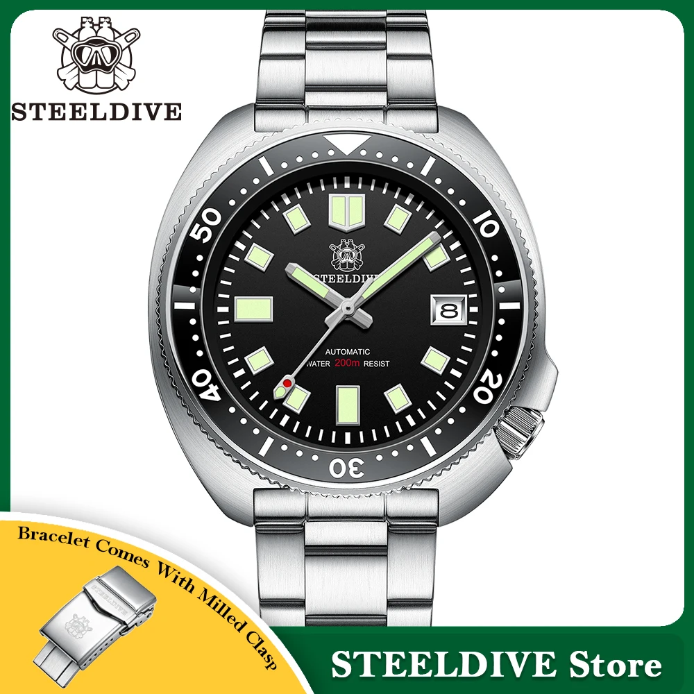 Steeldive sd1970 белый фон с датой