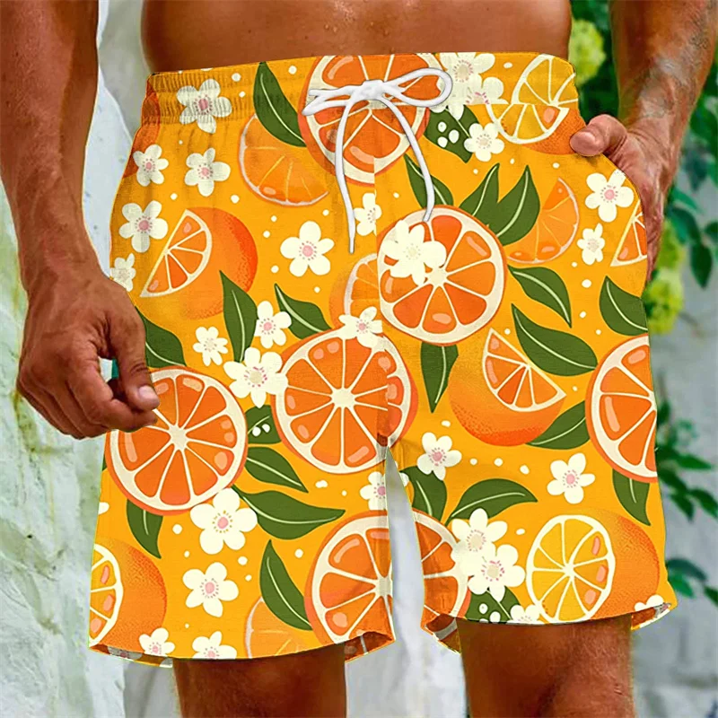 Cartoon fruits graphic swim trunks - Фотография_2