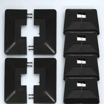 Черная пластиковая разделенная опорная крышка стойки