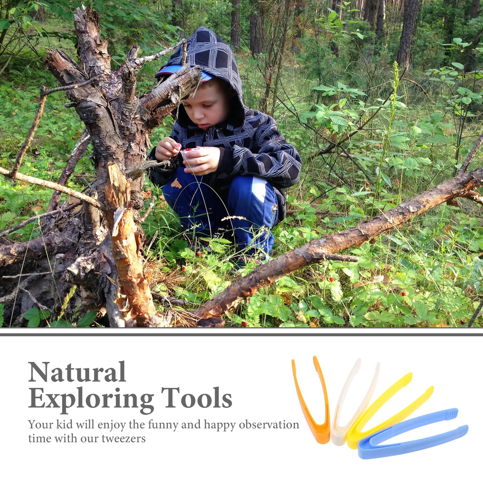 Эргономичные пластиковые пинцеты для малышей