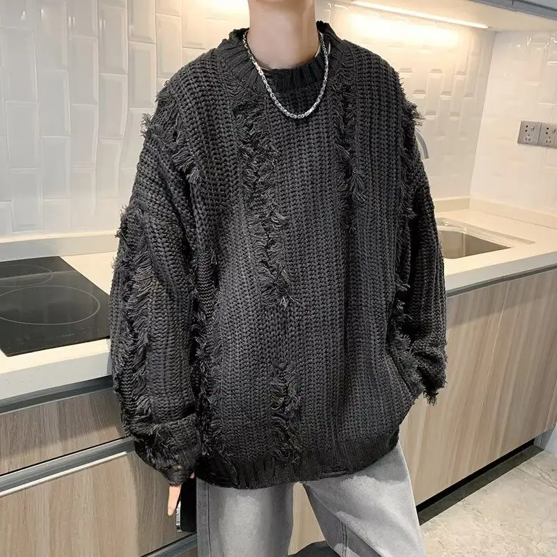 Винтажные однотонные вязаные пуловеры 202 - Фотография_4